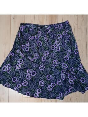 Vintage Sag Harbor floral skirt petite 16P